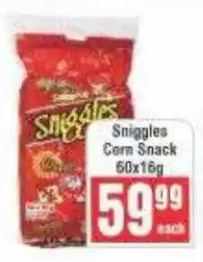 Frontline Sniggles Corn Snack offer