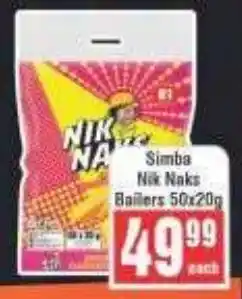 Frontline Simba Nik Naks Bailers offer