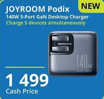 Cellucity Joyroom Podix 140W 5-Port GaN Desktop Charger offer