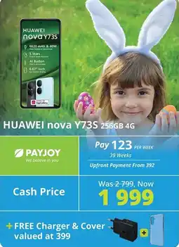 Cellucity Huawei Nova Y73s 256GB 4G offer