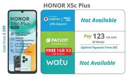 Cellucity Honor X5c Plus offer