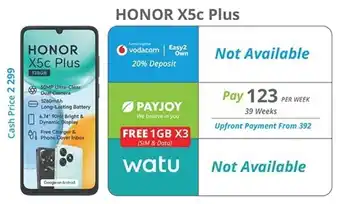Cellucity Honor X5c Plus offer