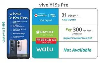 Cellucity Vivo Y19s Pro offer