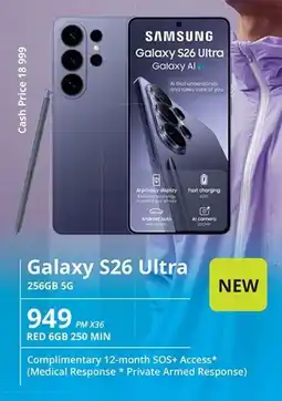 Cellucity Samsung Galaxy S26 Ultra 256GB 5G offer