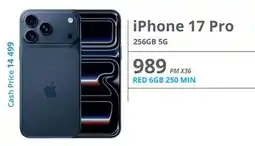 Cellucity iPhone 17 Pro 256GB 5G offer