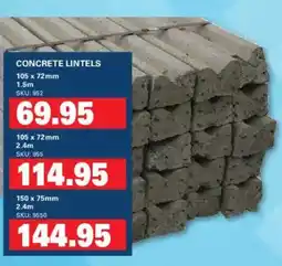 Cashbuild Concrete lintels offer