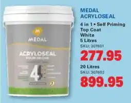 Cashbuild Medal Acryloseal 4 in 1 Self Priming Top Coat offer