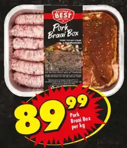 Shoprite Pork Braai Box offer