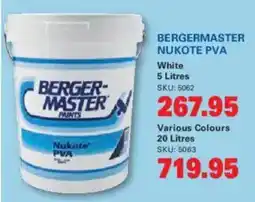 Cashbuild Bergermaster Nukote PVA offer