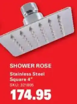 Cashbuild Shower rose stainless steel square offer