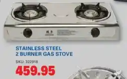 Cashbuild Stainless steel 2 burner gas stove offer