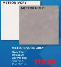 Cashbuild Meteor ivory/ grey floor tile offer