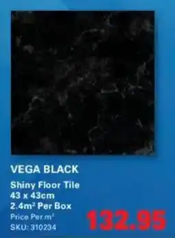 Cashbuild Vega black shiny floor tile offer