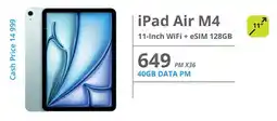 Cellucity iPad Air M4 11-Inch WiFi + eSIM 128GB offer