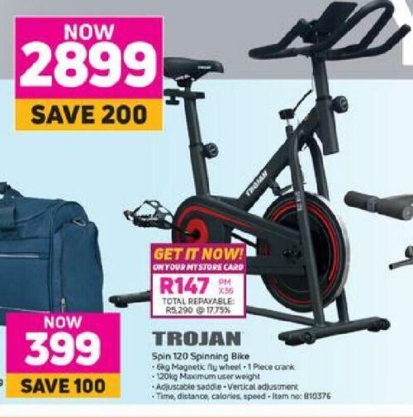 Trojan Spin 120 Spinning Bike offer at Game