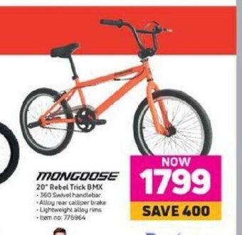 Game Mongoose 20" Rebel Trick BMX offer