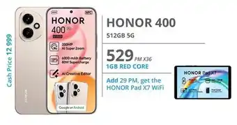 Cellucity Honor 400 512GB 5G offer