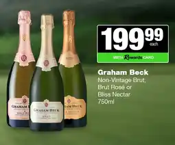 Spar Tops Graham Beck Non-Vintage Brut, Brut Rosé or Bliss Nectar offer