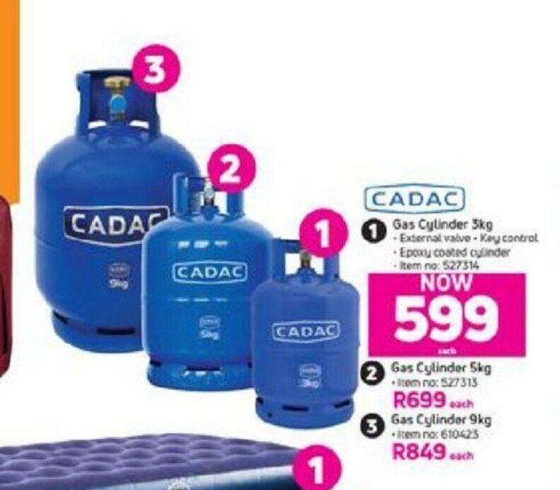 Cadac Gas Cylinder 3kg offer at Game