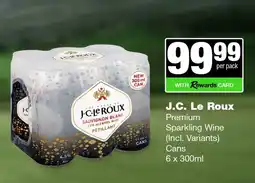 Spar Tops J.C. Le Roux Premium Sparkling Wine Cans offer