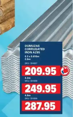 Cashbuild Dumuzas corrugated iron az85 offer