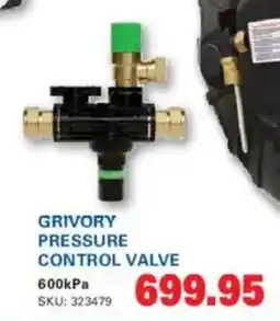 Cashbuild Grivory pressure control valve offer