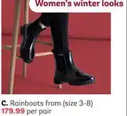 PEP Rainboots Size 3-8-Per Pair offer