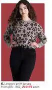 PEP Leopard Print Jersey XS-XXL (Priced From) offer