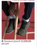 PEP Sneakers Size 6-11-Per Pair offer