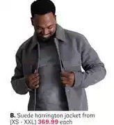 PEP Suede Harrington Jacket XS-XXL (Priced From) offer