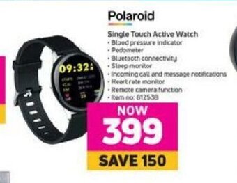 Game Polaroid Single Touch Active Watch offer