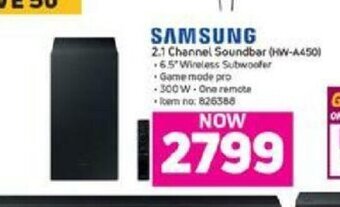 Game Samsung - 2.1 Channel Soundbar (HW-A450) offer