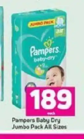 Game Pampers Baby Dry Jumbo Pack All Sizes offer