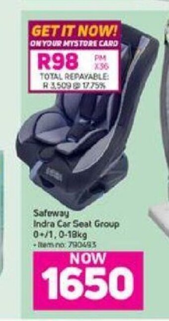 Game Safeway - Indra Car Seat Group offer