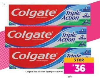 Game Colgate Triple Action Toothpaste 100ml offer