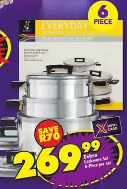 Shoprite Zebra Cookware Set offer