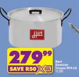 Shoprite Hart Aluminium Stewpan With Lid offer
