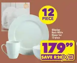 Shoprite Glacier Basic White Dinner Set offer