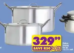 Shoprite Zebra Catering Pot Set offer