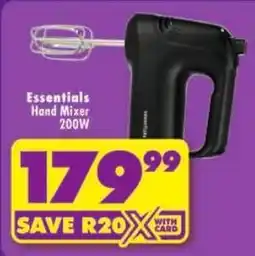Shoprite Essentials Hand Mixer 200W offer