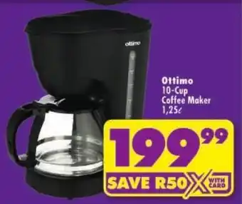 Shoprite Ottimo 10-Cup Coffee Maker offer