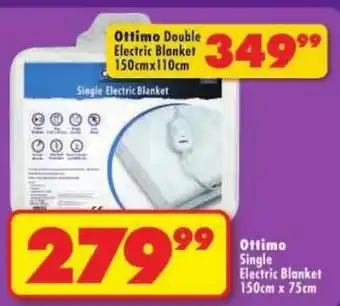 Shoprite Ottimo Single Electric Blanket offer