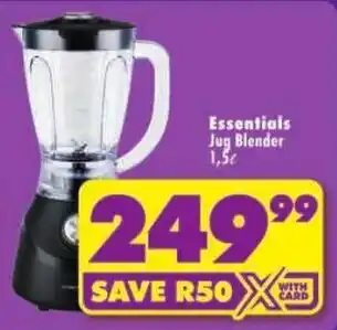 Shoprite Essentials Jug Blender offer