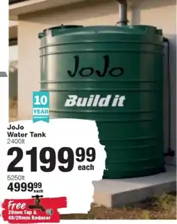Build It JoJo Water Tank offer