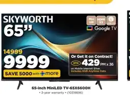 HiFi Corp 65-inch MiniLED TV-65X6600H offer