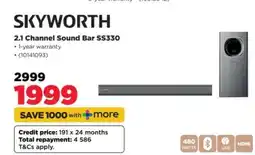 HiFi Corp SKYWORTH 2.1 Channel Sound Bar SS330 offer