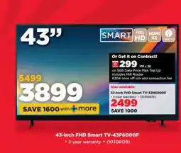 HiFi Corp 43-Inch FHD Smart TV-43F6000F offer