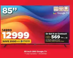 HiFi Corp 85-inch UHD Google TV offer