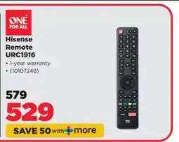 HiFi Corp Hisense Remote URC1916 offer