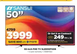 HiFi Corp Sansui 50-inch FHD TV SLED50FHDB offer